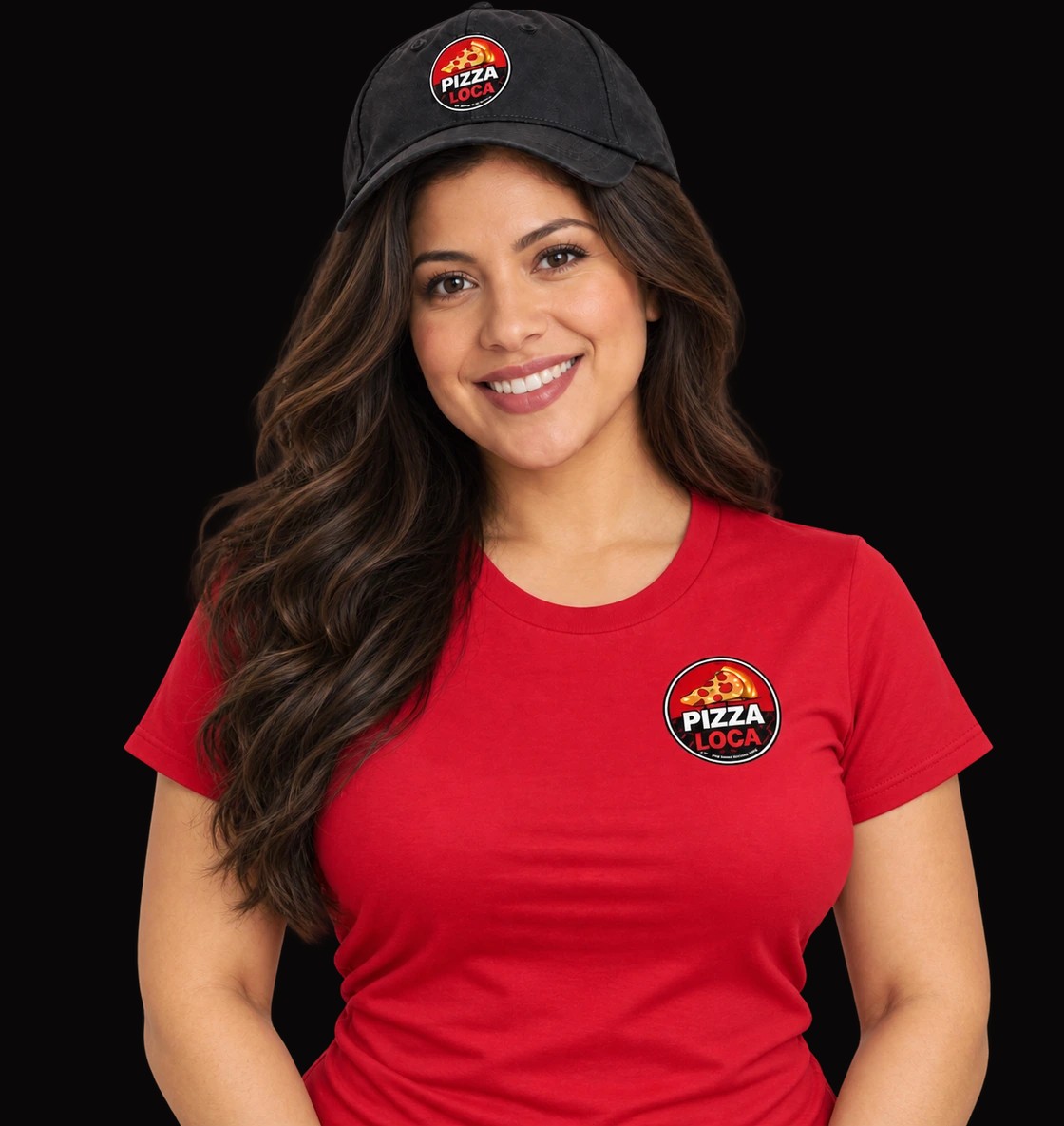 A PizzaLoca team member ready to help