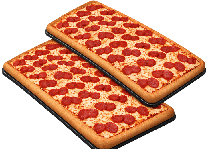 Dos pizzas Gigantes de 32 rebanadas