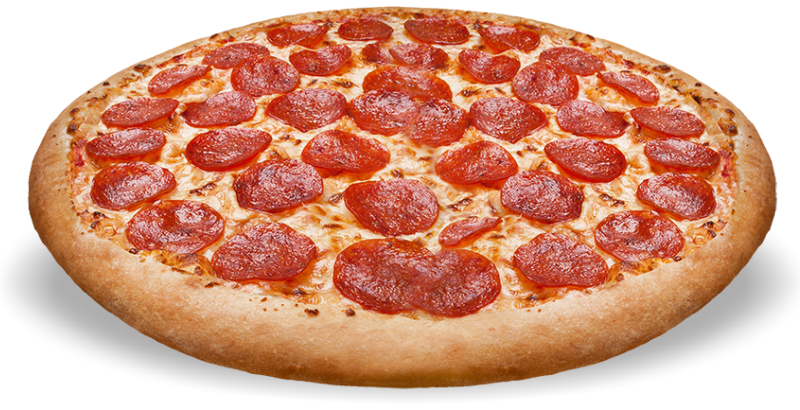 a pepperoni pizza